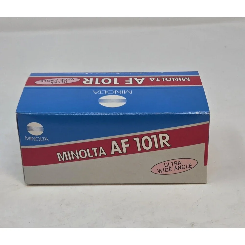 Minolta AF101R 35mm Point & Shoot Film Camera NIB Box Manual Strap Ultra Wide